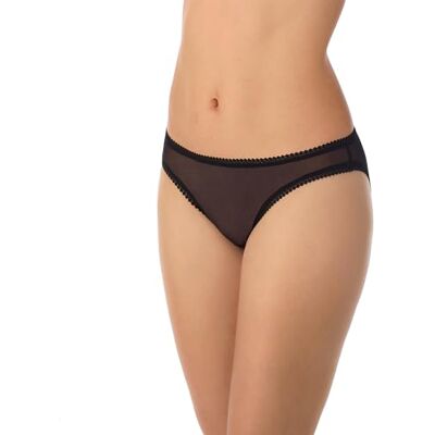 OnGossamer Women's Mesh Low-Rise Bikini Panty,Black,Small OnGossamer Women's Mesh Low-Rise Bikini Panty,Black,Small