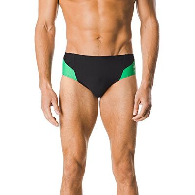 Speedo Men's Endurance+ Launch Splice Brief Swimsuit Speedo Men's Endurance+ Launch Splice Brief Swimsuit