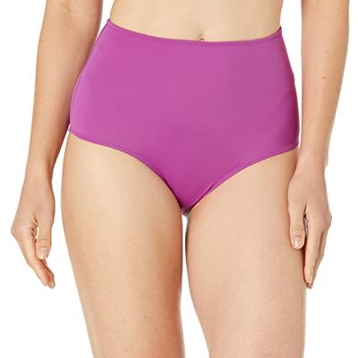 Amazon Essentials Women's High Waist Swim Bottom (Available in Plus Size), Violet, 18 Amazon Essentials Women's High Waist Swim Bottom (Available in Plus Size), Violet, 18