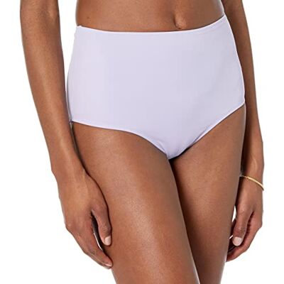 Amazon Essentials Women's High Waist Swim Bottom (Available in Plus Size), Lavender, 12 Amazon Essentials Women's High Waist Swim Bottom (Available in Plus Size), Lavender, 12