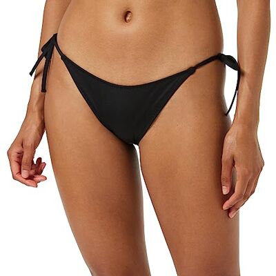 Calvin Klein Women Self-Tie Bikini Bottoms Sport, Black (Pvh Black), L Calvin Klein Women Self-Tie Bikini Bottoms Sport, Black (Pvh Black), L