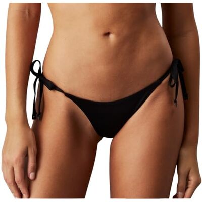 Calvin Klein Women’s Adjustable String Side Tie Bikini Bottoms, Black (Pvh Black), 1XL Calvin Klein Women’s Adjustable String Side Tie Bikini Bottoms, Black (Pvh Black), 1XL