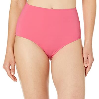 Amazon Essentials Women's High Waist Swim Bottom (Available in Plus Size), Hot Pink, 16 Amazon Essentials Women's High Waist Swim Bottom (Available in Plus Size), Hot Pink, 16