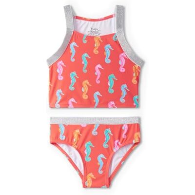 Hatley Girls Two Piece Swim Shorts Swimsuit, Painted Sea Horse, 2 Years Hatley Girls Two Piece Swim Shorts Swimsuit, Painted Sea Horse, 2 Years