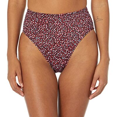 Amazon Essentials AE1672928, High Waist High Leg Bikini Bottom, Brick Red, Leopard, X-Small Amazon Essentials AE1672928, High Waist High Leg Bikini Bottom, Brick Red, Leopard, X-Small