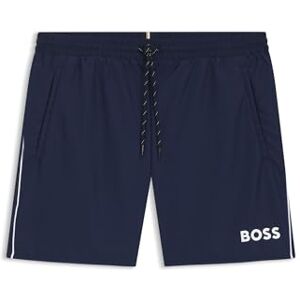 Hugo Boss BOSS Mens Starfish Contrast-Logo Swim Shorts with Full Lining Hugo Boss BOSS Mens Starfish Contrast-Logo Swim Shorts with Full Lining