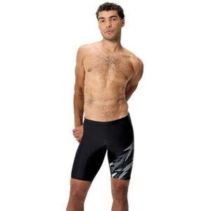 Speedo Men's Medley Logo Swim Jammer, Black, 30 Speedo Men's Medley Logo Swim Jammer, Black, 30
