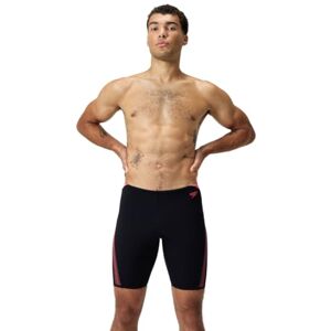 Speedo Men's Hyperboom Splice Jammer Swimming Trunks Quick Drying Training Fitness Chlorine Resistant Swimwear, Coral Sands'', 26 Speedo Men's Hyperboom Splice Jammer Swimming Trunks Quick Drying Training Fitness Chlorine Resistant Swimwear, Coral Sands'', 26