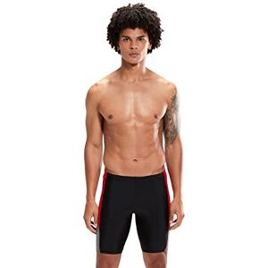 Speedo Men's Hyperboom Dive Jammer Swim Training Fitness Chlorine Resistant Swimwear, Black/Fed Red/Dove Grey, 26 Speedo Men's Hyperboom Dive Jammer Swim Training Fitness Chlorine Resistant Swimwear, Black/Fed Red/Dove Grey, 26