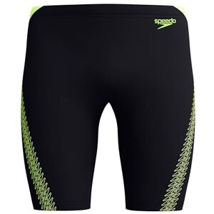 Speedo Men's Hyperboom Splice Jammer Swimming Trunks Quick Drying Training Fitness Chlorine Resistant Swimwear, Hyper Yellow/Cobalt/Emerald, 26 Speedo Men's Hyperboom Splice Jammer Swimming Trunks Quick Drying Training Fitness Chlorine Resistant Swimwear, Hyper Yellow/Cobalt/Emerald, 26