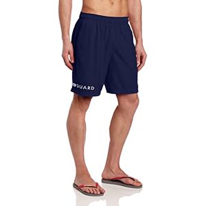 Speedo Men's Guard Swimsuit Trunk Knee Length Volley Navy, Large Speedo Men's Guard Swimsuit Trunk Knee Length Volley Navy, Large
