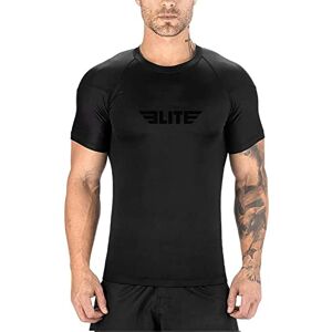 Elite Sports 2022 Jiu Jitsu BJJ Rash Guards, Men's BJJ, No GI, MMA Ranked Short Sleeve Compression Base Layer Rash Guard Black Elite Sports 2022 Jiu Jitsu BJJ Rash Guards, Men's BJJ, No GI, MMA Ranked Short Sleeve Compression Base Layer Rash Guard Black