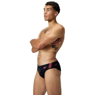 Speedo Men's Hyperboom Splice 7cm Swim Briefs s Quick Drying Training Fitness Speedo Men's Hyperboom Splice 7cm Swim Briefs s Quick Drying Training Fitness