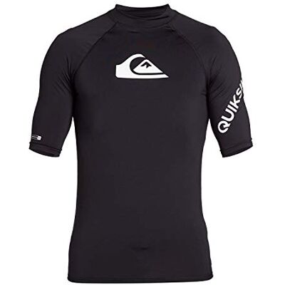 Quiksilver Men All Time Short Sleeve Upf 50 Rash Vest Quiksilver Men All Time Short Sleeve Upf 50 Rash Vest
