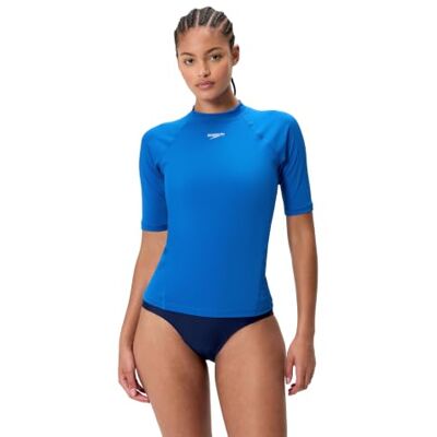 Speedo Women's Endurance+ Short Sleeve Rash Guard Swim Top Speedo Women's Endurance+ Short Sleeve Rash Guard Swim Top