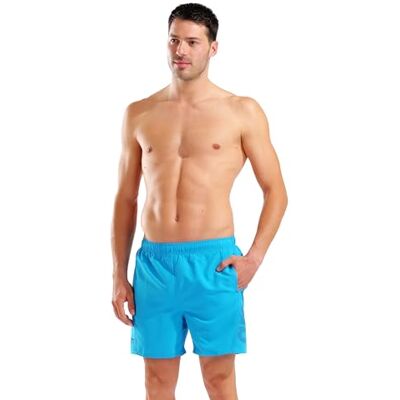 ARENA Men's Fundamentals Logo Boxer R Board Shorts ARENA Men's Fundamentals Logo Boxer R Board Shorts