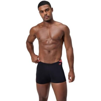 Speedo Men's Hyperboom Splice Aquashort Swimming Trunks Quick Drying Training Fitness Chlorine Resistant Swimwear, Coral Sands'', 40 Speedo Men's Hyperboom Splice Aquashort Swimming Trunks Quick Drying Training Fitness Chlorine Resistant Swimwear, Coral Sands'', 40