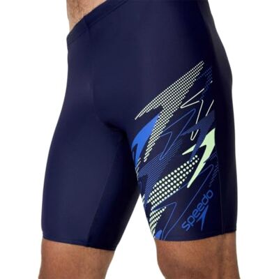 Speedo Men's Medley Logo Swim Jammer, Navy Blue, 34 Speedo Men's Medley Logo Swim Jammer, Navy Blue, 34