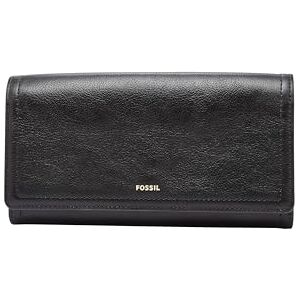 Fossil Women's Logan Flap Clutch Wallet, Black, One Size Fossil Women's Logan Flap Clutch Wallet, Black, One Size