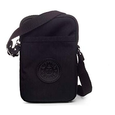 KIPLING KIPLING Kipling Unisex-Adult Tally Bag, Adjustable Crossbody Strap, Zip Closure, Black Tonal, One Size KIPLING KIPLING Kipling Unisex-Adult Tally Bag, Adjustable Crossbody Strap, Zip Closure, Black Tonal, One Size