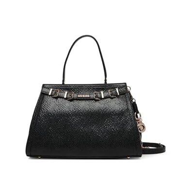 GUESS cross body bag handbag Dovie Satchel Black GUESS cross body bag handbag Dovie Satchel Black
