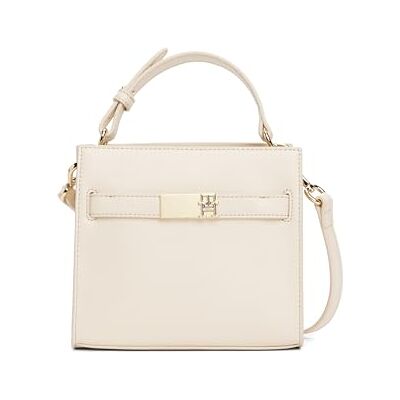 Tommy Hilfiger Women's Heritage Mini Stachel with Removable Crossbody Strap Handbag, Sugarcane, One Size Tommy Hilfiger Women's Heritage Mini Stachel with Removable Crossbody Strap Handbag, Sugarcane, One Size