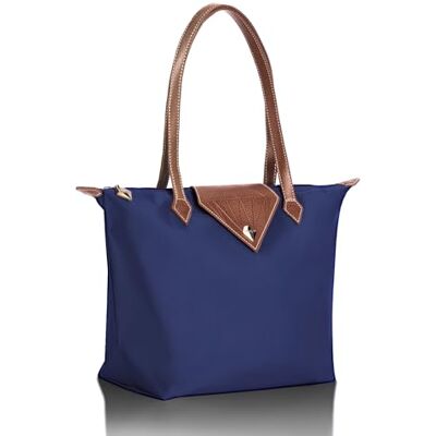 BOJLY Tote Bags for Women Stylish Waterproof Nylon Ladies Shoulder Bag Top Handle Handbag Folding Beach Travel Bag for Work,Shopping, School Navy Blue Large BOJLY Tote Bags for Women Stylish Waterproof Nylon Ladies Shoulder Bag Top Handle Handbag Folding Beach Travel Bag for Work,Shopping, School Navy Blue Large