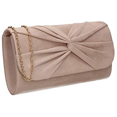 SwankySwans Women's Louise Clutch Bag, Nude, One Size SwankySwans Women's Louise Clutch Bag, Nude, One Size
