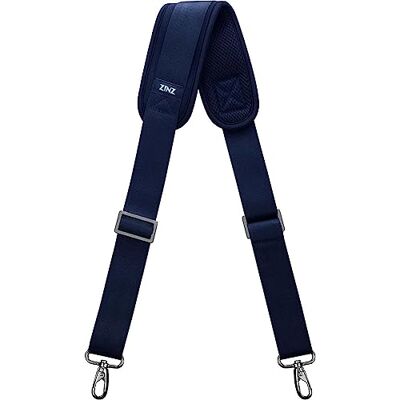 ZINZ Adjustable Bag Straps Replacement with Thick Fixed Pad Metal Swivel Hooks, Dual Balance Buckles, Soft & Breathable, Fits Laptop Bag Gym Messenger Crossbody and most Bags ZINZ Adjustable Bag Straps Replacement with Thick Fixed Pad Metal Swivel Hooks, Dual Balance Buckles, Soft & Breathable, Fits Laptop Bag Gym Messenger Crossbody and most Bags
