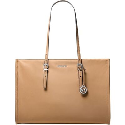 Michael Kors ZADIE Extra-large leather travel tote bag with embossed logo Michael Kors ZADIE Extra-large leather travel tote bag with embossed logo