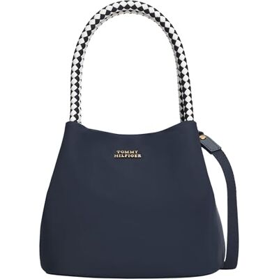 Tommy Hilfiger Women Th Marina Bucket Nylon AW0AW18831 Bucket Bag, BLUE, One Size Tommy Hilfiger Women Th Marina Bucket Nylon AW0AW18831 Bucket Bag, BLUE, One Size