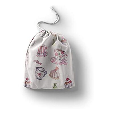 Bonamaison Printed Cotton Produce Bag with Drawstring, Reusable Grocery Bag, Biodegradable Eco-Friendly Bags, Travel Pouch, Sachet Bags, Shopping Bag, Eco Friendly, Foldable, Size: 30x40 Cm Bonamaison Printed Cotton Produce Bag with Drawstring, Reusable Grocery Bag, Biodegradable Eco-Friendly Bags, Travel Pouch, Sachet Bags, Shopping Bag, Eco Friendly, Foldable, Size: 30x40 Cm
