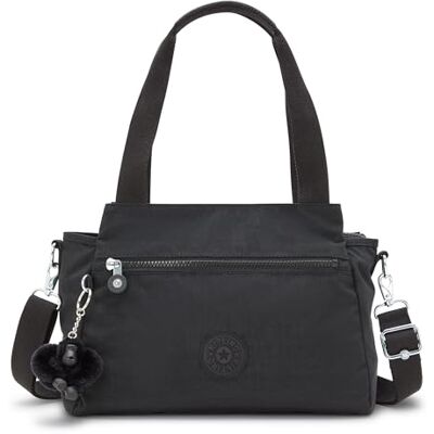 KIPLING KIPLING Kipling Women's Elysia Handbag, Black Noir, Medium KIPLING KIPLING Kipling Women's Elysia Handbag, Black Noir, Medium