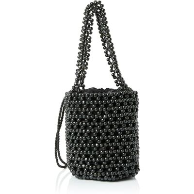nascita Women Bucket Bag aus Perlen Shoulder, Black, One Size nascita Women Bucket Bag aus Perlen Shoulder, Black, One Size