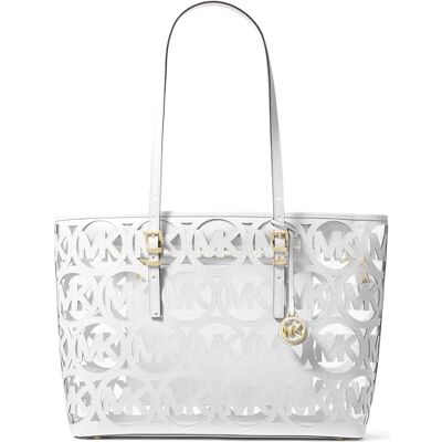 Michael Kors QUINN Large metallic tote bag with logo Michael Kors QUINN Large metallic tote bag with logo