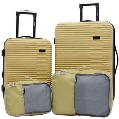 kensie Women's Hillsboro 4 Piece Luggage & Travel Bags Set, Dried Moss, Hillsboro 4 Piece Luggage & Travel Bags Set kensie Women's Hillsboro 4 Piece Luggage & Travel Bags Set, Dried Moss, Hillsboro 4 Piece Luggage & Travel Bags Set