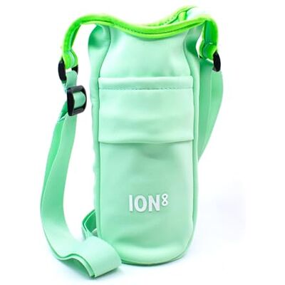 Ion8 Sling Bag – Foldable, Lightweight Water Bottle Holder & Carrier with Pocket, Adjustable Strap & Hook – Machine Washable, Fits 1L Bottle – Travel-Friendly & Easy to Clean Hydration Pouch, Green Ion8 Sling Bag – Foldable, Lightweight Water Bottle Holder & Carrier with Pocket, Adjustable Strap & Hook – Machine Washable, Fits 1L Bottle – Travel-Friendly & Easy to Clean Hydration Pouch, Green