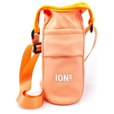 Ion8 Sling Bag – Foldable, Lightweight Water Bottle Holder & Carrier with Pocket, Adjustable Strap & Hook – Machine Washable, Fits 1L Bottle – Travel-Friendly & Easy to Clean Hydration Pouch, Coral Ion8 Sling Bag – Foldable, Lightweight Water Bottle Holder & Carrier with Pocket, Adjustable Strap & Hook – Machine Washable, Fits 1L Bottle – Travel-Friendly & Easy to Clean Hydration Pouch, Coral