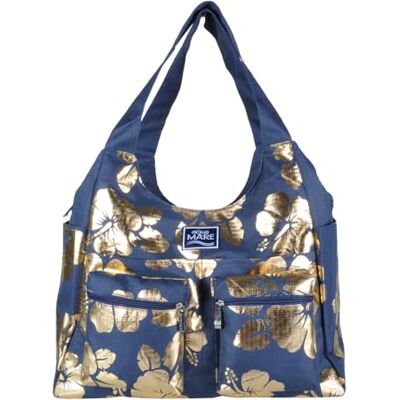 Aqua di Mare IBISCUS Metal Round Beach Bag 100% PL Aqua di Mare IBISCUS Metal Round Beach Bag 100% PL