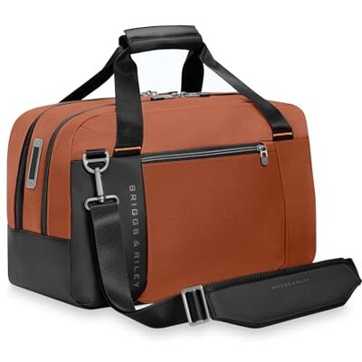 Briggs & Riley Underseat Cabin Bag Carry On Luggage for Travel, Softside Bag for Men & Women, RFID Data Protection, Adjustable Shoulder Strap, Fits up to 16" Laptop ZDX Collection, Canyon Briggs & Riley Underseat Cabin Bag Carry On Luggage for Travel, Softside Bag for Men & Women, RFID Data Protection, Adjustable Shoulder Strap, Fits up to 16" Laptop ZDX Collection, Canyon