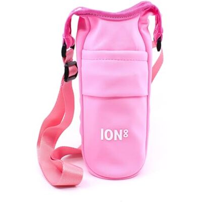 Ion8 Sling Bag – Foldable, Lightweight Water Bottle Holder & Carrier with Pocket, Adjustable Strap & Hook – Machine Washable, Fits 1L Bottle – Travel-Friendly & Easy to Clean Hydration Pouch, Pink Ion8 Sling Bag – Foldable, Lightweight Water Bottle Holder & Carrier with Pocket, Adjustable Strap & Hook – Machine Washable, Fits 1L Bottle – Travel-Friendly & Easy to Clean Hydration Pouch, Pink