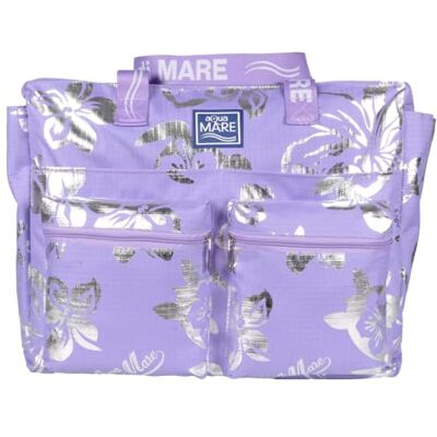 Aqua di Mare IBISCUS Metal Round Beach Bag 100% PL Aqua di Mare IBISCUS Metal Round Beach Bag 100% PL