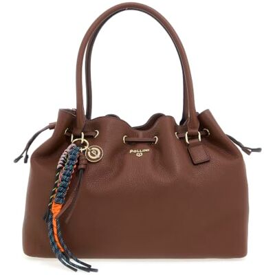 Pollini PEBBLED LEATHER BUCKET BAG Pollini PEBBLED LEATHER BUCKET BAG