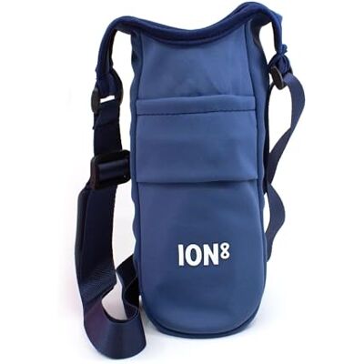 Ion8 Sling Bag – Foldable, Lightweight Water Bottle Holder & Carrier with Pocket, Adjustable Strap & Hook – Machine Washable, Fits 1L Bottle – Travel-Friendly & Easy to Clean Hydration Pouch, Navy Ion8 Sling Bag – Foldable, Lightweight Water Bottle Holder & Carrier with Pocket, Adjustable Strap & Hook – Machine Washable, Fits 1L Bottle – Travel-Friendly & Easy to Clean Hydration Pouch, Navy