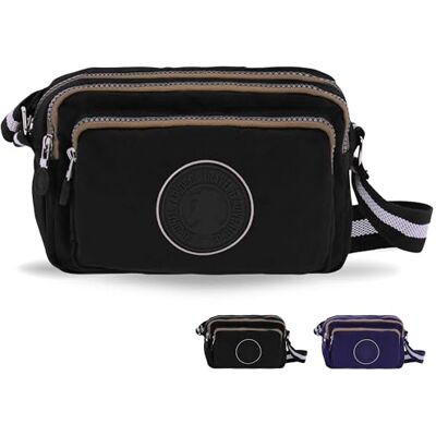 Coronel Tapiocca Women's Shoulder Bag Alda Luggage-Hand Baggage, Black, Bandolera Coronel Tapiocca Women's Shoulder Bag Alda Luggage-Hand Baggage, Black, Bandolera
