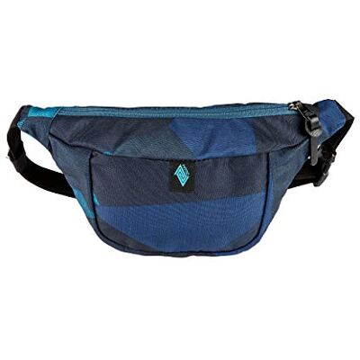 NITRO Hip Bag, Stylische Brusttasche, Gürteltasche mit 2 Fächern, Travel Pack, Heritage Umhängtasche, Festival Hüfttasche, Bauchtasche, 25 x 14 x 8cm, Fragments Blue NITRO Hip Bag, Stylische Brusttasche, Gürteltasche mit 2 Fächern, Travel Pack, Heritage Umhängtasche, Festival Hüfttasche, Bauchtasche, 25 x 14 x 8cm, Fragments Blue