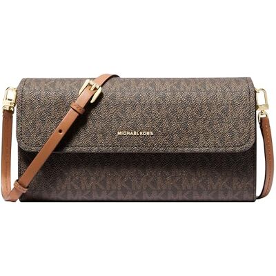 Michael Kors JET SET Small Hammered Leather Smartphone Crossbody Bag Michael Kors JET SET Small Hammered Leather Smartphone Crossbody Bag
