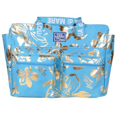 Aqua di Mare IBISCUS Metal Round Beach Bag 100% PL Aqua di Mare IBISCUS Metal Round Beach Bag 100% PL