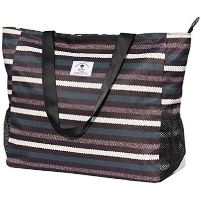 ESVAN LARGE BEACH BAG Water Resistant Lightweight 20 inch Women Oversize Tote Bag for Gym Beach Travel Pool Yoga Nurse ESVAN LARGE BEACH BAG Water Resistant Lightweight 20 inch Women Oversize Tote Bag for Gym Beach Travel Pool Yoga Nurse