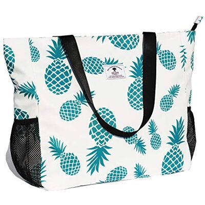ESVAN LARGE BEACH BAG Water Resistant Lightweight 20 inch Women Oversize Tote Bag for Gym Beach Travel Pool Yoga Nurse ESVAN LARGE BEACH BAG Water Resistant Lightweight 20 inch Women Oversize Tote Bag for Gym Beach Travel Pool Yoga Nurse